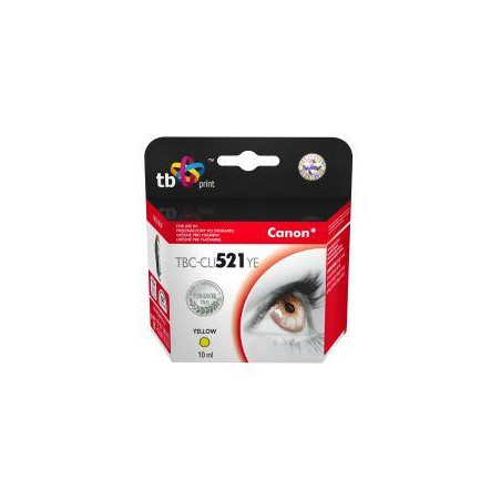Ink. kazeta TB kompat. s Canon CLI-521Y 100% new
