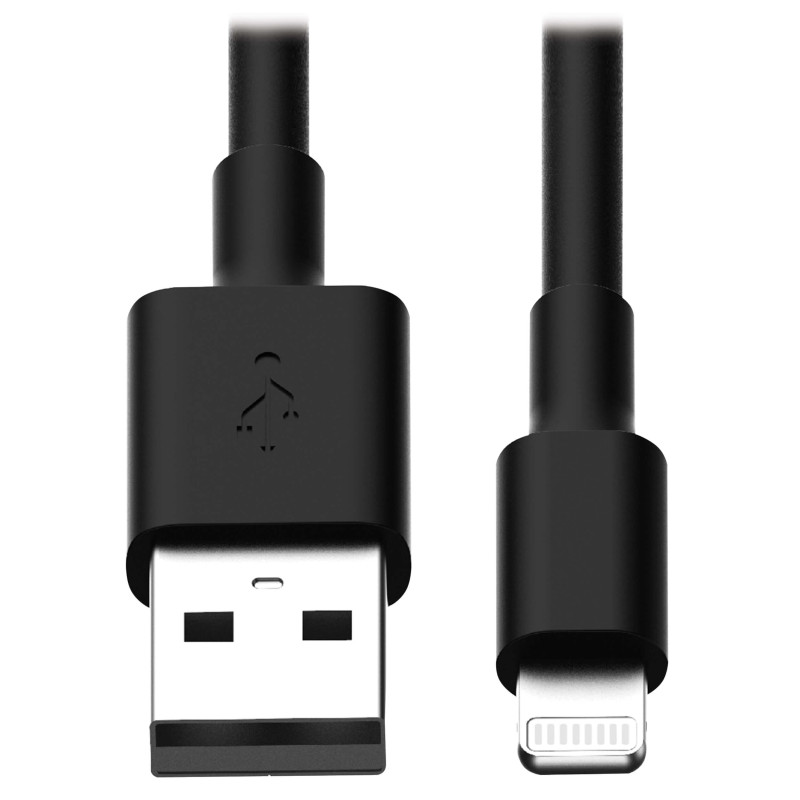 Tripplite Kábel USB-A 2.0/Lightning Synch/Nabíjanie,MFi Certified,Samec/Samec,čierna,0.3m,10ks